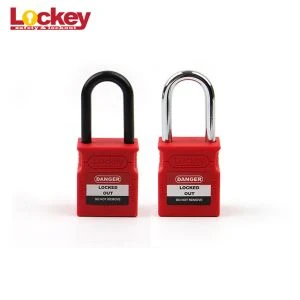 LOCKEY New Design OEM 38mm Steel Shackle Safety Padlock Lockout